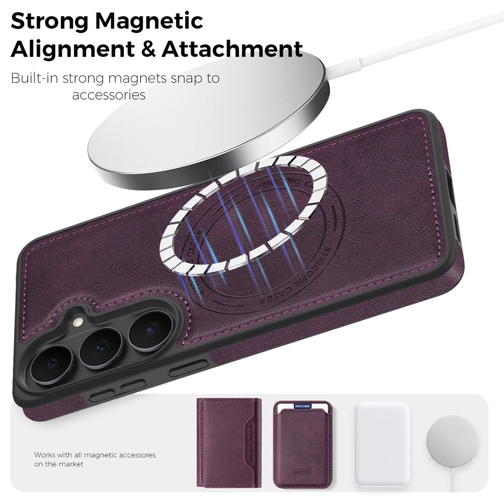 Magnetiskt mobilskal i läder för Samsung Galaxy S26