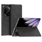 For Oppo Find N6 5G Case Drop Proof Stand Nappa Texture PU Leather + PC Phone Cover