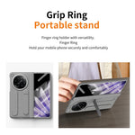 Oppo Find N6 5G-etui med stativ og armbånd, PC-mobilbeskyttelse med hærdet glasfilm