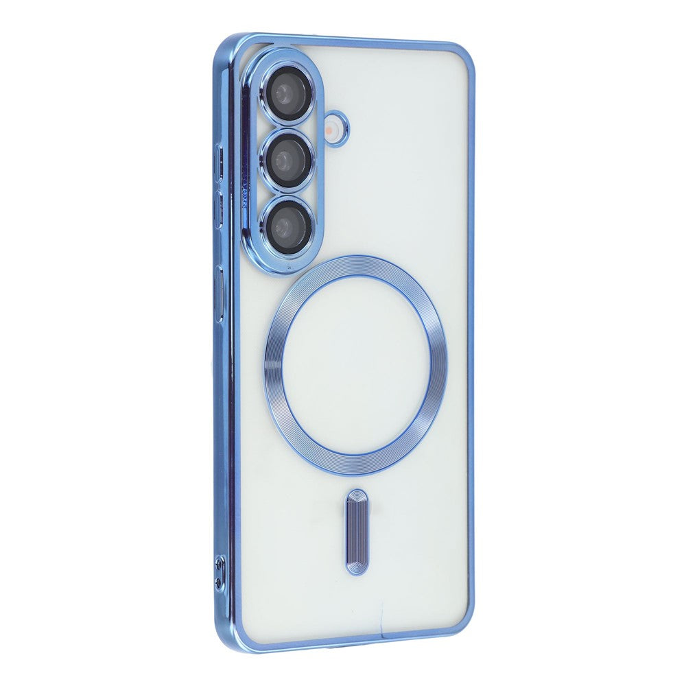 Til Samsung Galaxy A37 5G Magnetisk Etui Galvaniseret TPU Telefoncover med Linsefilm