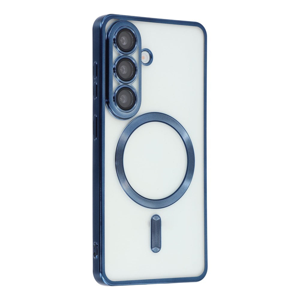 For Samsung Galaxy A36 5G Magnetic Case Electroplated TPU Phone Cover with Lens Film