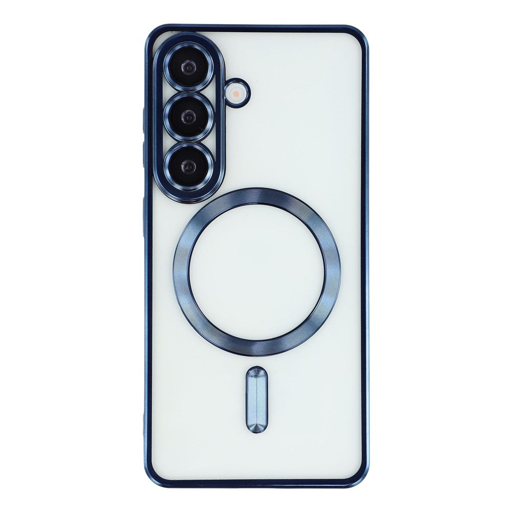 For Samsung Galaxy A05s 4G Magnetic Case Electroplated TPU Phone Cover with Lens Film