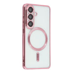 For Samsung Galaxy A05s 4G Magnetic Case Electroplated TPU Phone Cover with Lens Film