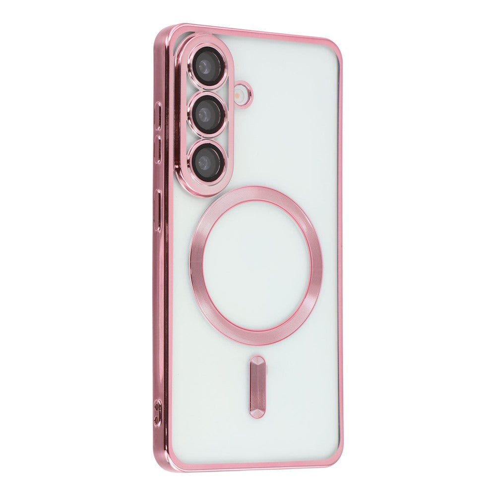 For Samsung Galaxy A05s 4G Magnetic Case Electroplated TPU Phone Cover with Lens Film