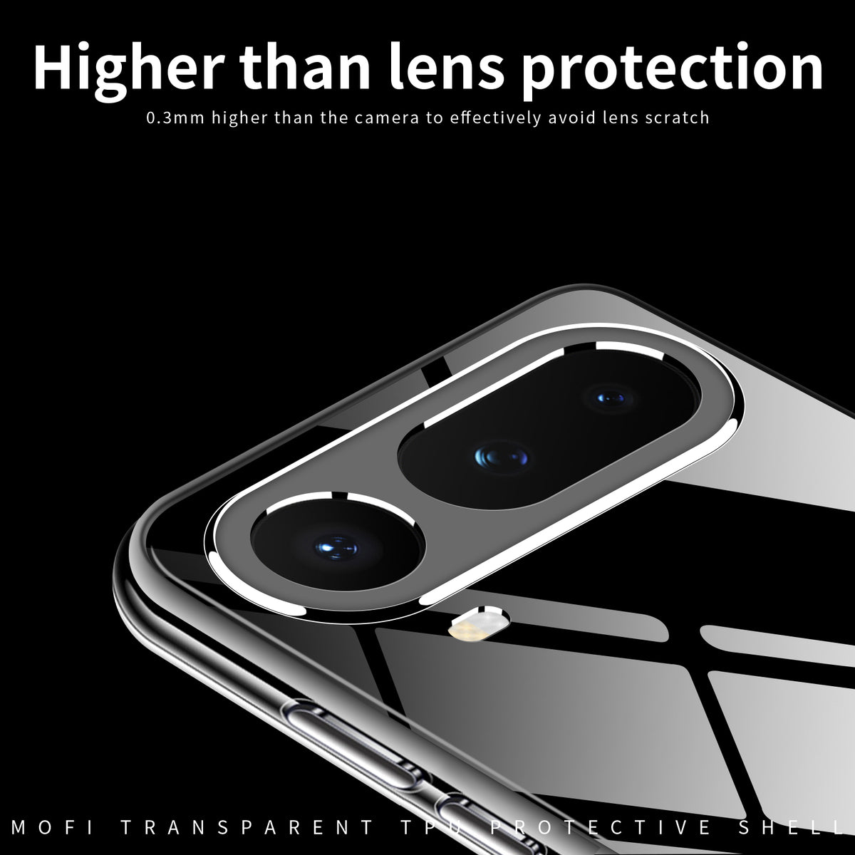 Mofi For Honor Magic8 Pro Air 5G Clear Phone Case Ultra-Thin TPU Phone Back Cover