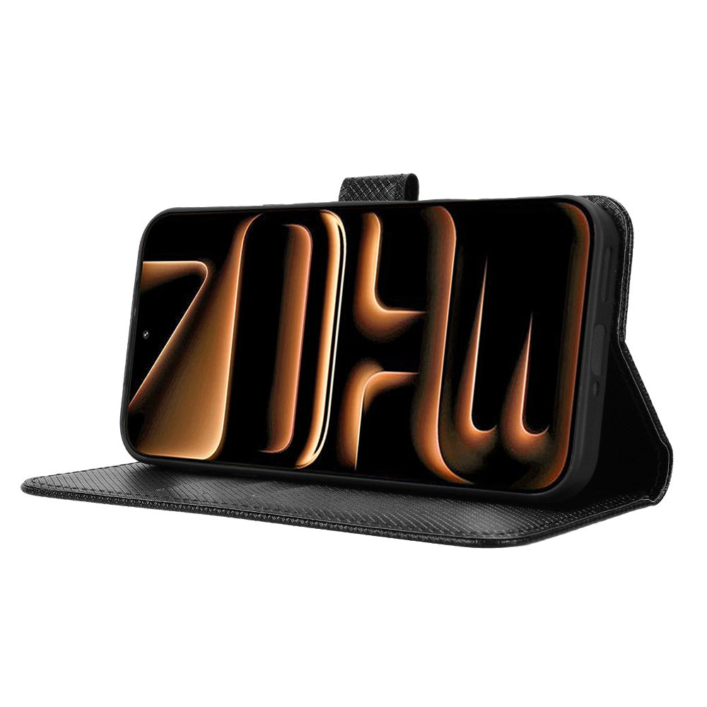 Til Infinix Note 60 Pro 5G / Infinix Note 60 5G Læderpung-etui med Rem Diamantmønstret Telefoncover
