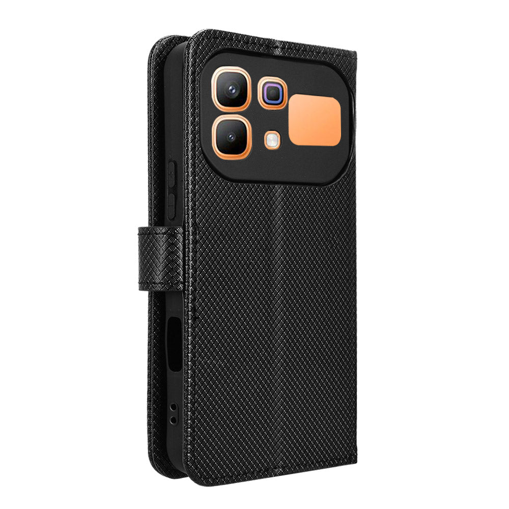 Til Infinix Note 60 Pro 5G / Infinix Note 60 5G Læderpung-etui med Rem Diamantmønstret Telefoncover