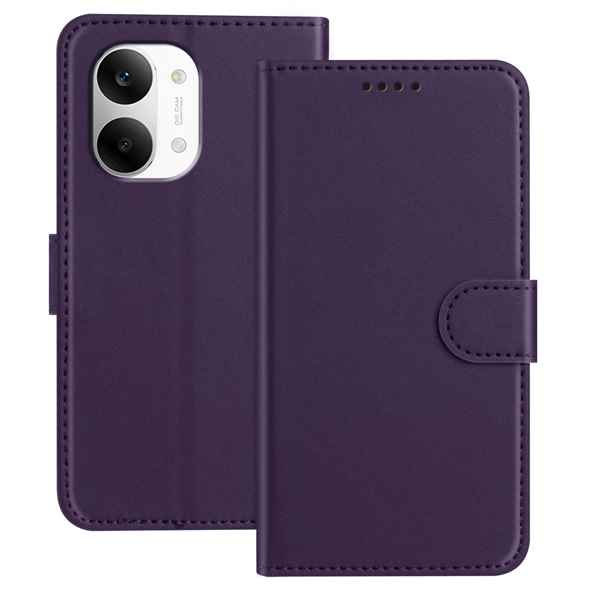For Xiaomi Redmi Turbo 5 Max 5G / Xiaomi Poco X8 Pro Max 5G Leather Case Wallet Stand Solid Color Anti Drop Phone Cover
