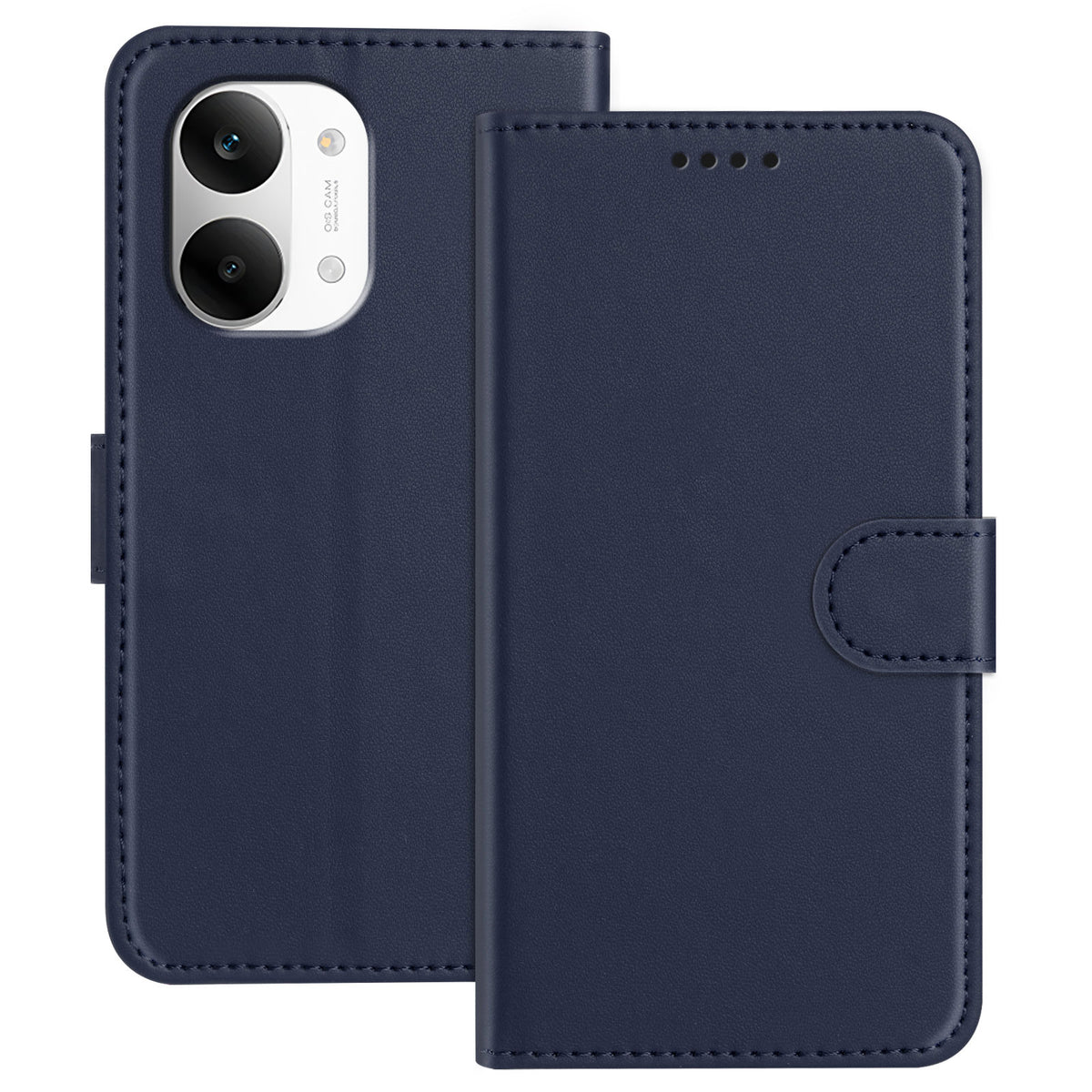 For Xiaomi Redmi Turbo 5 Max 5G / Xiaomi Poco X8 Pro Max 5G Leather Case Wallet Stand Solid Color Anti Drop Phone Cover