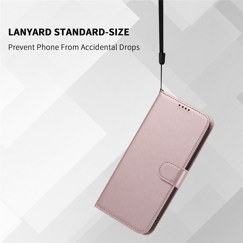 For Xiaomi Redmi A7 Pro 4G (171.56mm) / Poco C85x 5G 007 Leather Case Wallet Stand Solid Color Anti Drop Phone Cover