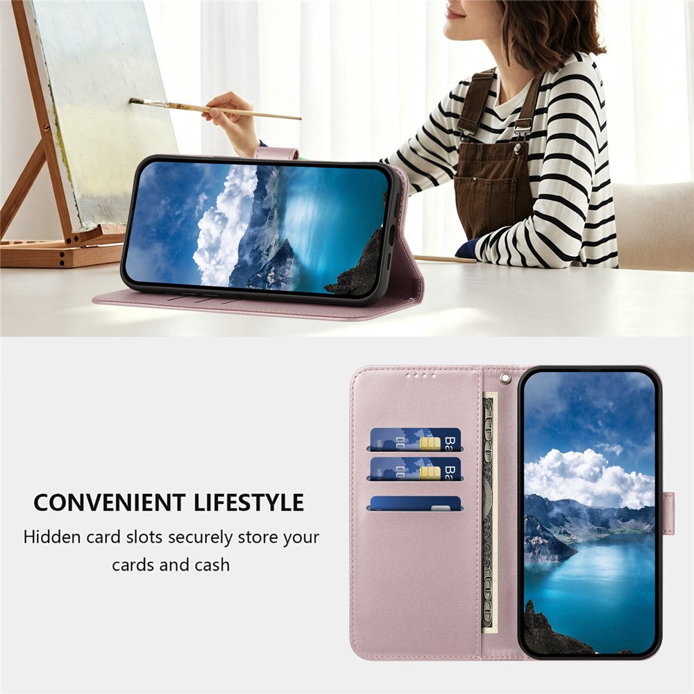For Xiaomi Redmi A7 Pro 4G (171.56mm) / Poco C85x 5G 007 Leather Case Wallet Stand Solid Color Anti Drop Phone Cover