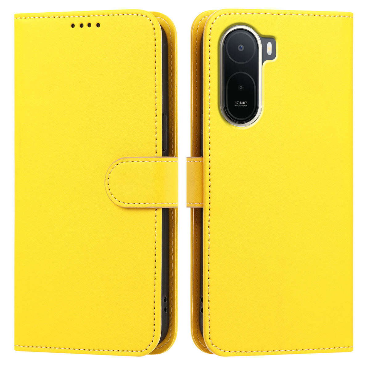 For Xiaomi Redmi A7 Pro 4G (171.56mm) / Poco C85x 5G 007 Leather Case Wallet Stand Solid Color Anti Drop Phone Cover
