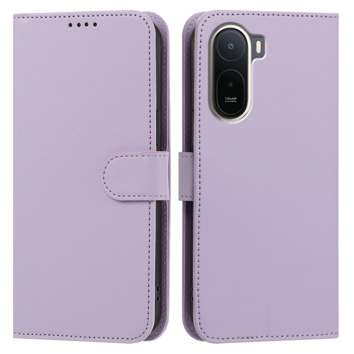 For Xiaomi Redmi A7 Pro 4G (171.56mm) / Poco C85x 5G 007 Leather Case Wallet Stand Solid Color Anti Drop Phone Cover