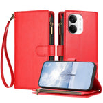 For Xiaomi Redmi Turbo 5 Max 5G / Xiaomi Poco X8 Pro Max 5G Leather Case Zipper Wallet Stand Shockproof Phone Cover with Wrist Strap