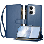 For Xiaomi Redmi Turbo 5 Max 5G / Xiaomi Poco X8 Pro Max 5G Leather Case Zipper Wallet Stand Shockproof Phone Cover with Wrist Strap