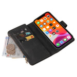 For Honor X8d 4G Zipper Wallet Case with 15 Card Slots and Strap Leather Phone Cover