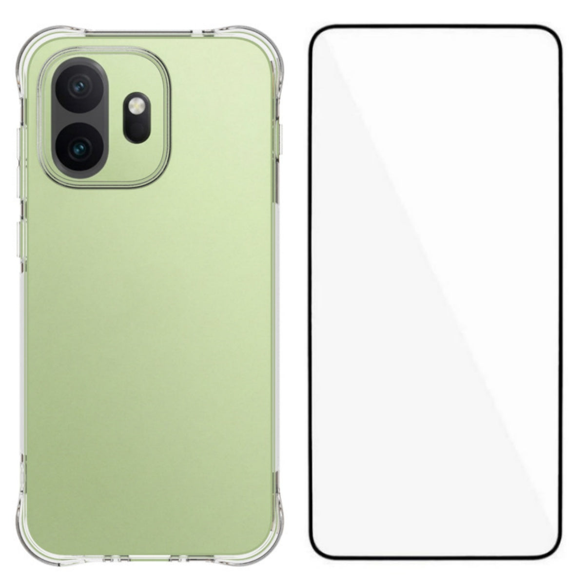 WANLONFENG För OnePlus 15T 5G WL-seriens skal 2.0mm TPU-mobilskydd med härdat glasfilm