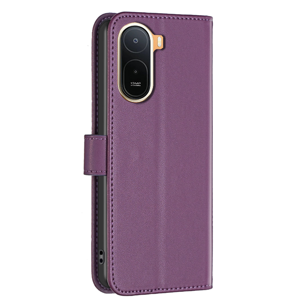 BINFEN COLOR For Xiaomi Poco C85x 5G / Redmi A7 Pro 4G (171.56mm) BF17 Phone Case Wallet Folio Flip Leather Cover