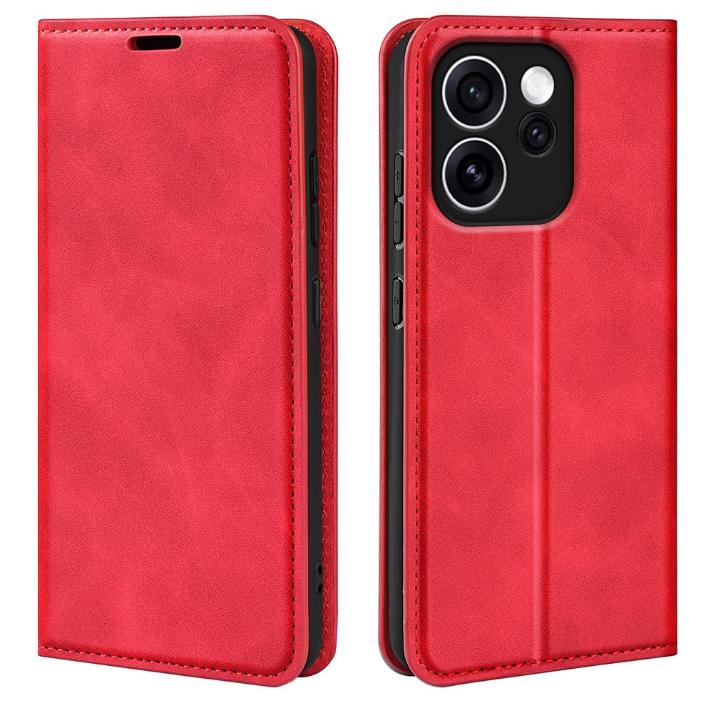 For Oppo Reno15 F 5G Case Skin Touch Leather Wallet Phone Cover