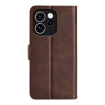 For Oppo Reno15 F 5G Case Calf Texture Leather Wallet Phone Cover