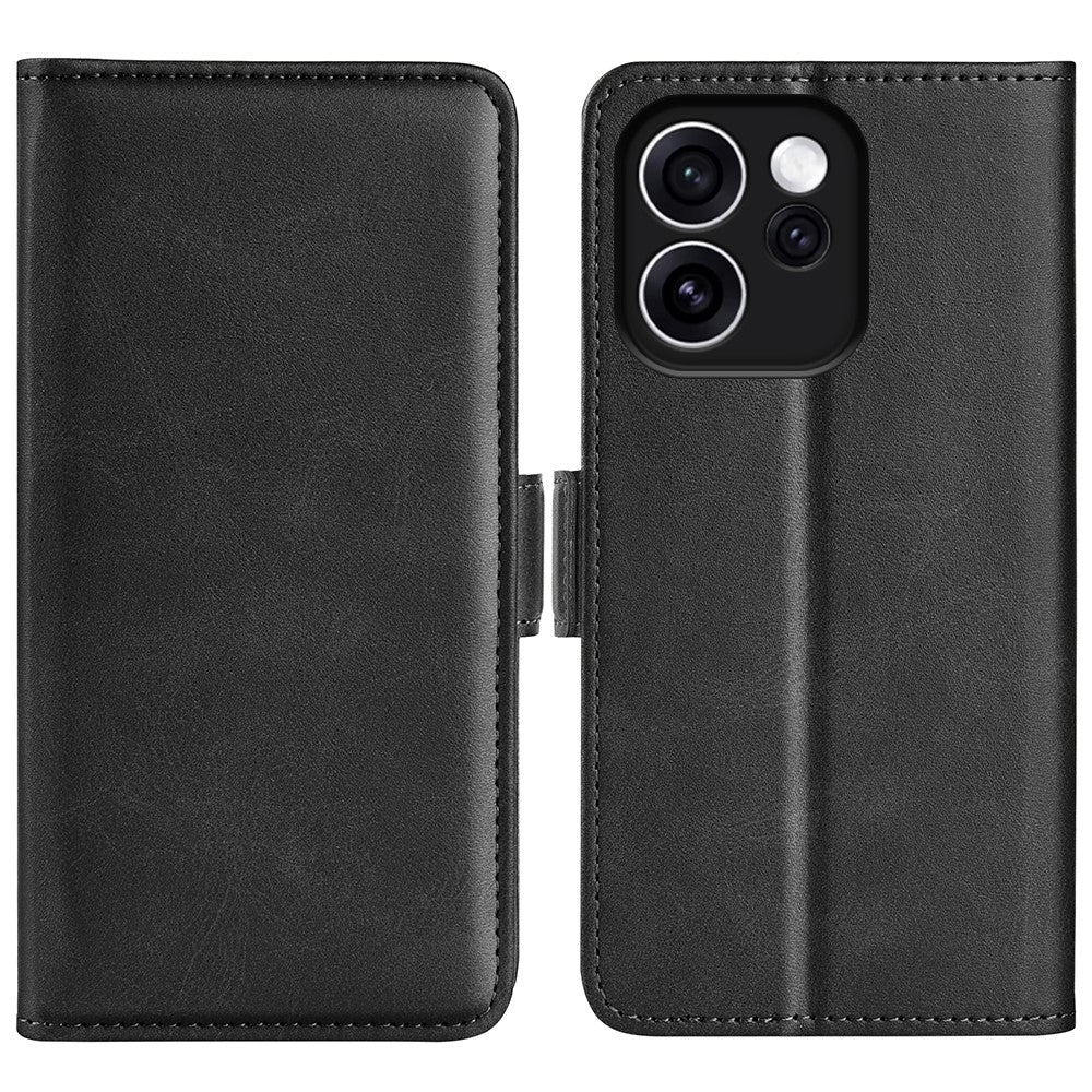 For Oppo Reno15 F 5G Case Calf Texture Leather Wallet Phone Cover