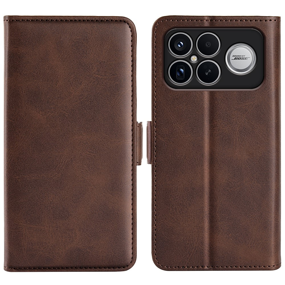 For Xiaomi Redmi K90 Pro Max 5G  /  Poco F8 Ultra Case Calf Texture Leather Wallet Phone Cover