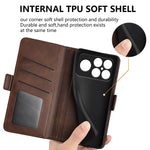 For Xiaomi Redmi K90 Pro Max 5G  /  Poco F8 Ultra Case Calf Texture Leather Wallet Phone Cover