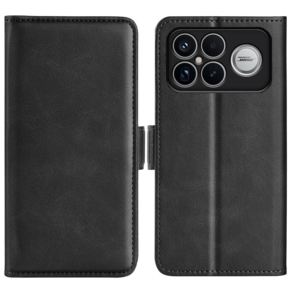 For Xiaomi Redmi K90 Pro Max 5G  /  Poco F8 Ultra Case Calf Texture Leather Wallet Phone Cover