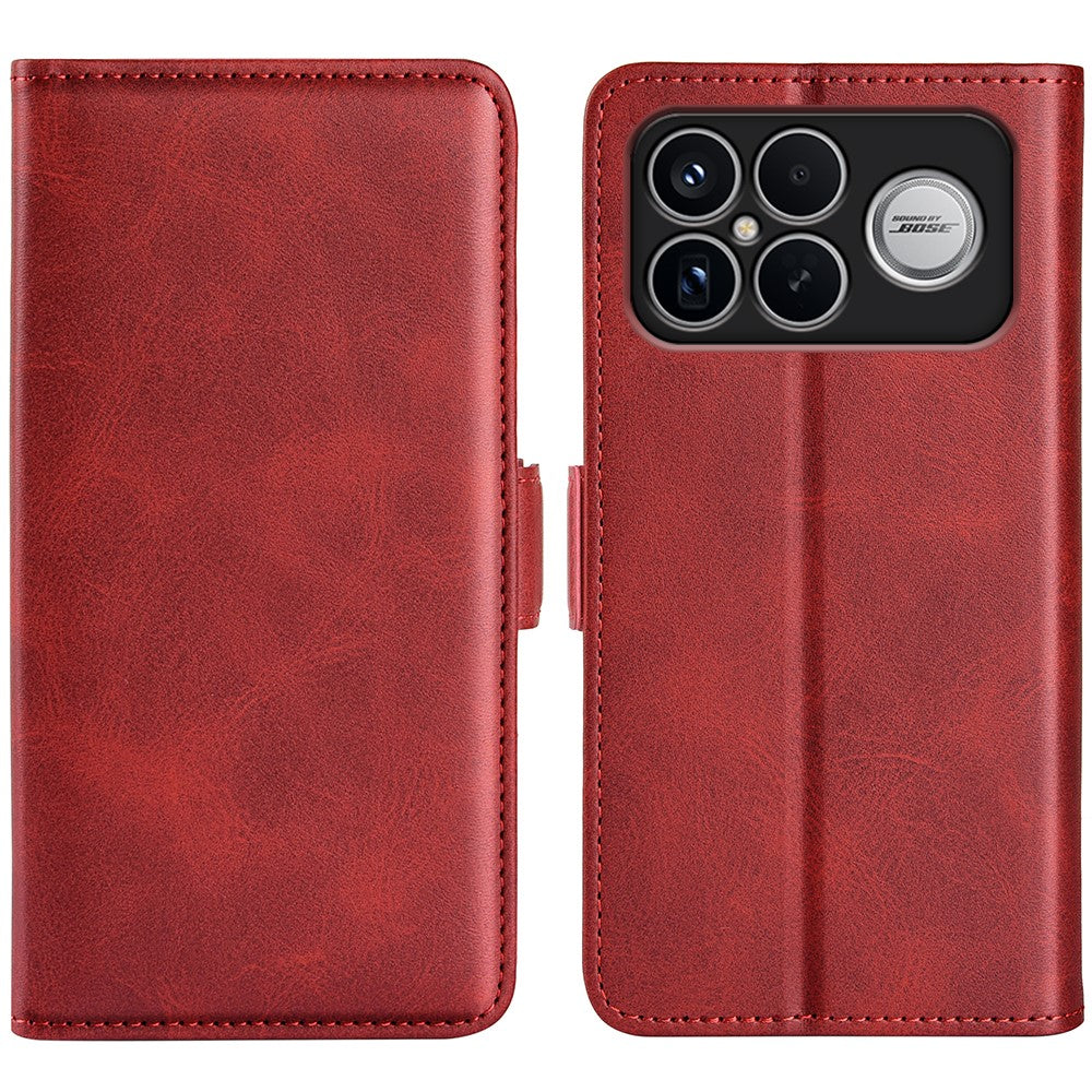 For Xiaomi Redmi K90 Pro Max 5G  /  Poco F8 Ultra Case Calf Texture Leather Wallet Phone Cover