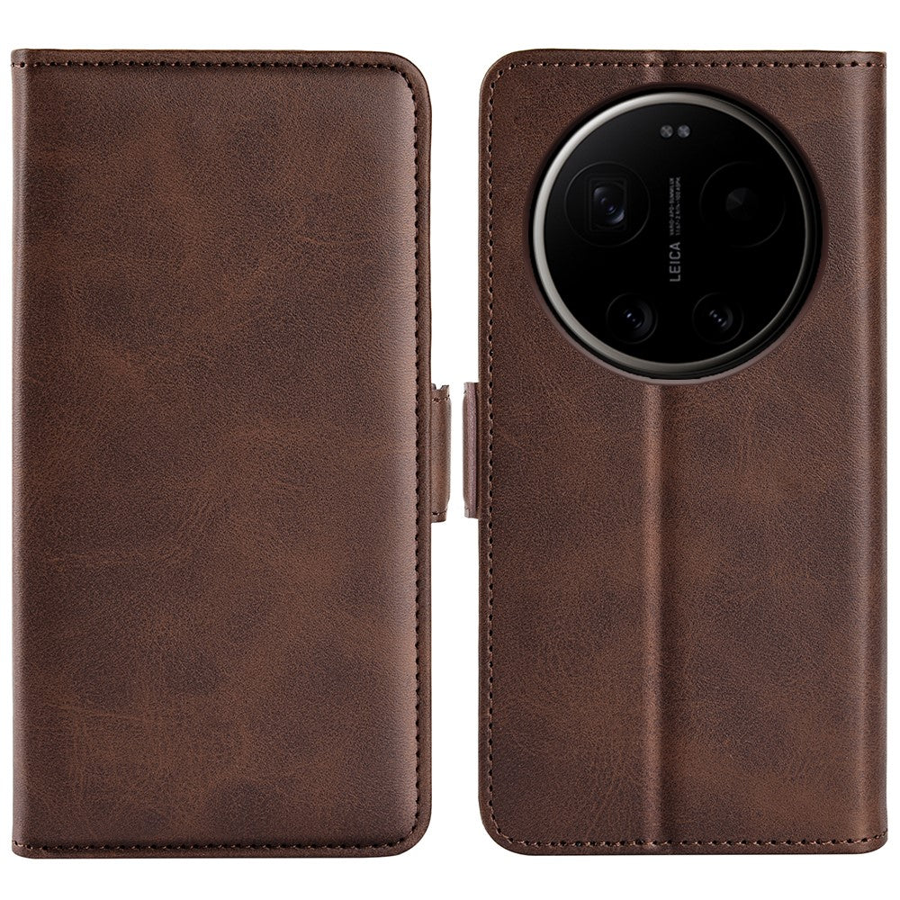 For Xiaomi 17 Ultra 5G Case Calf Texture Leather Wallet Phone Cover