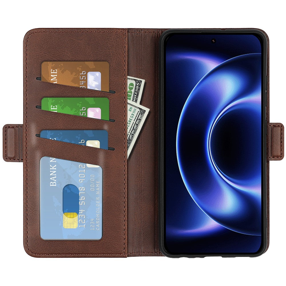 For Xiaomi 17 Ultra 5G Case Calf Texture Leather Wallet Phone Cover