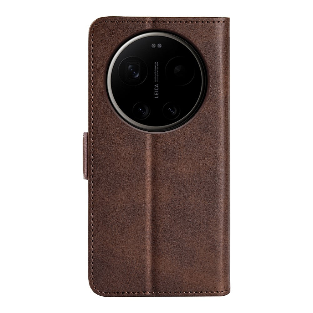 For Xiaomi 17 Ultra 5G Case Calf Texture Leather Wallet Phone Cover