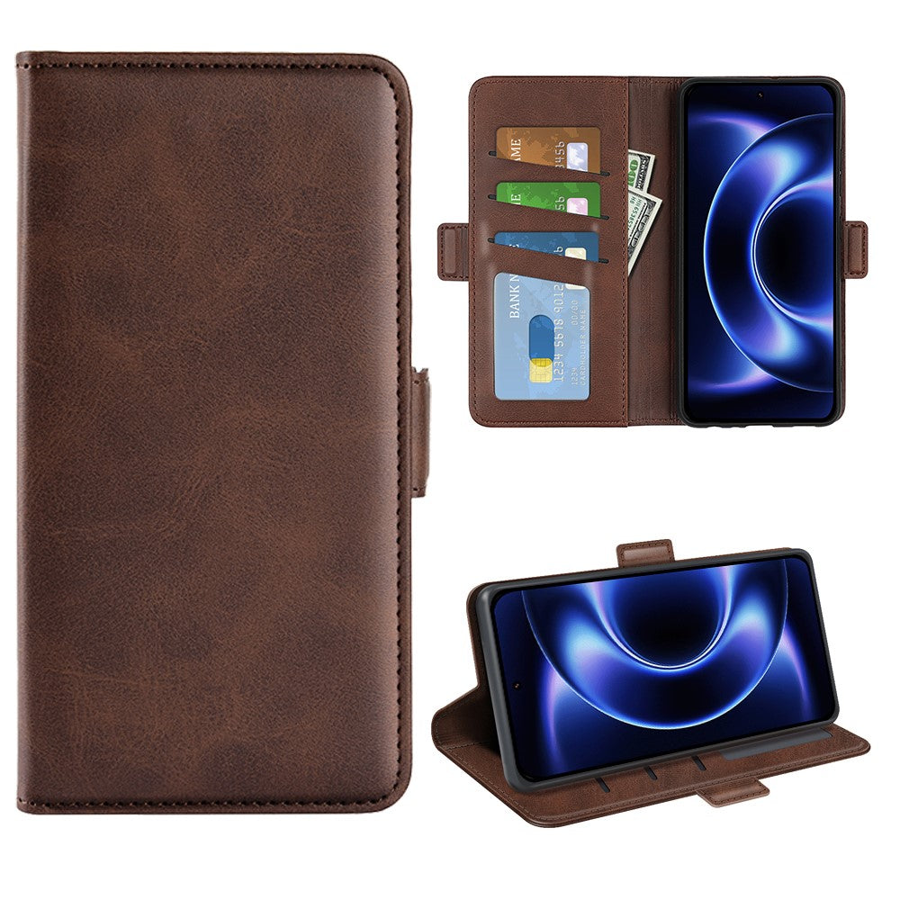 For Xiaomi 17 Ultra 5G Case Calf Texture Leather Wallet Phone Cover