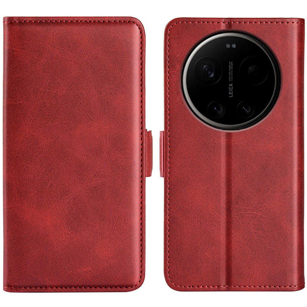For Xiaomi 17 Ultra 5G Case Calf Texture Leather Wallet Phone Cover