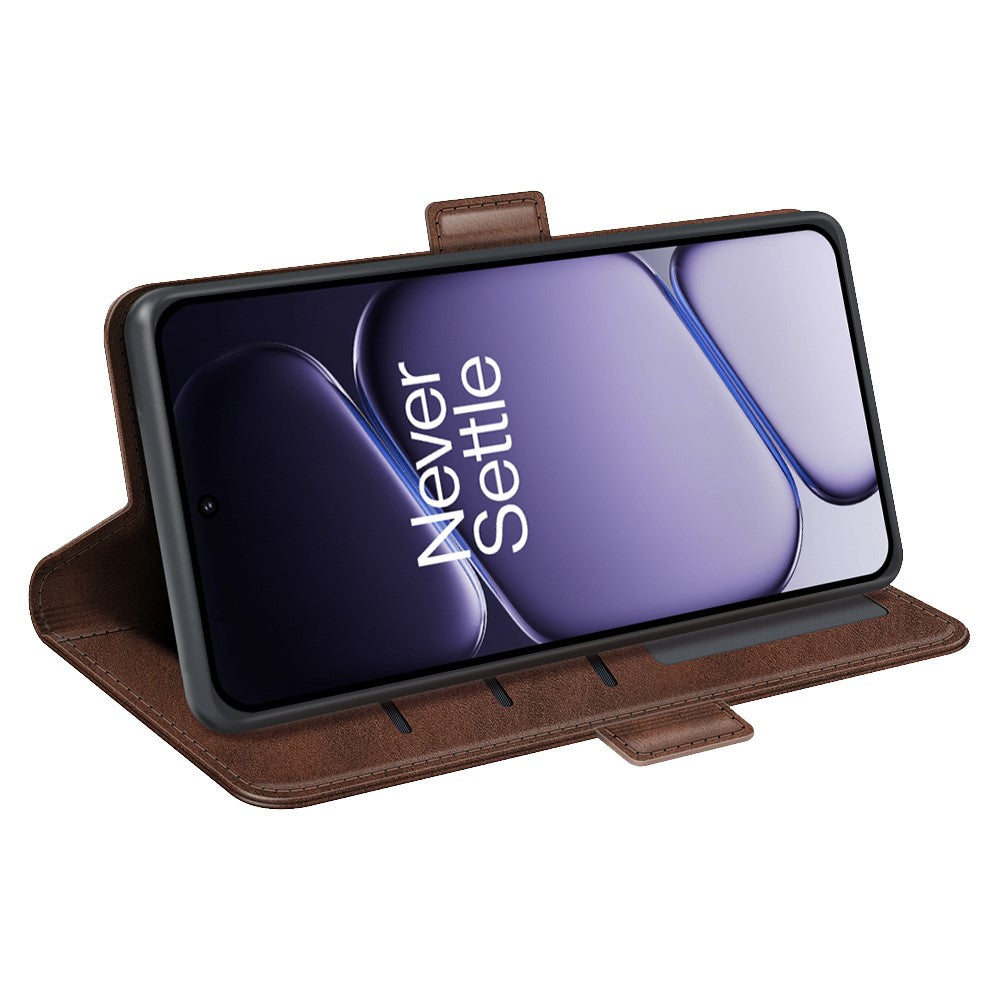 OnePlus Nord CE6 5G / Nord 6 5G / Turbo 6V 5G / Turbo 6 5G-cover, pungcover i læder med kalveskindsstruktur