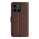 OnePlus Nord CE6 5G / Nord 6 5G / Turbo 6V 5G / Turbo 6 5G-cover, pungcover i læder med kalveskindsstruktur