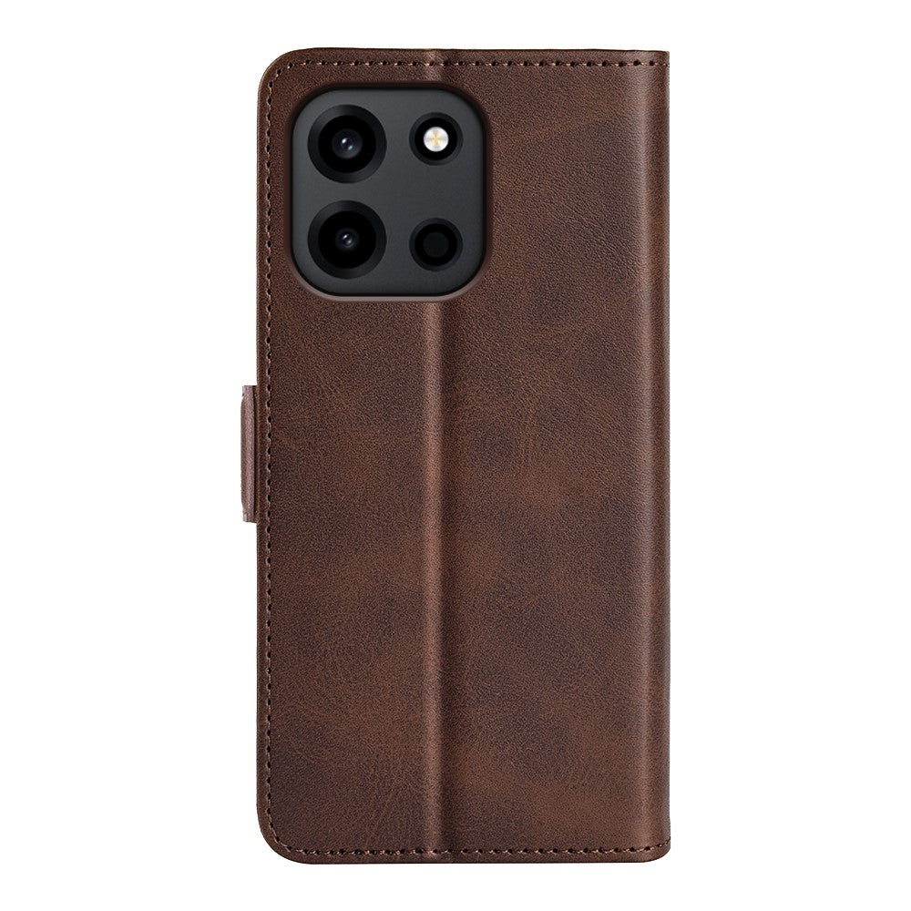OnePlus Nord CE6 5G / Nord 6 5G / Turbo 6V 5G / Turbo 6 5G-cover, pungcover i læder med kalveskindsstruktur