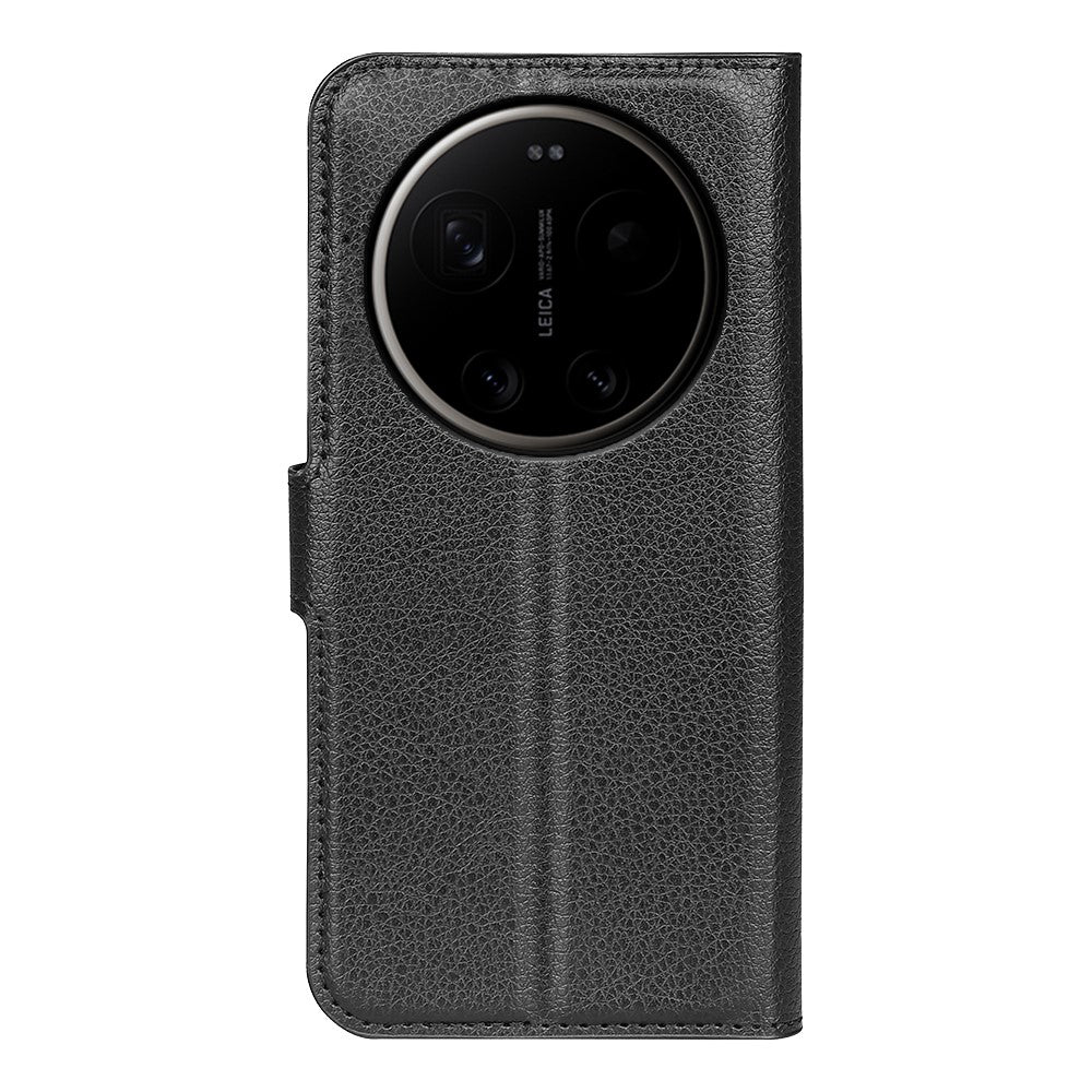 For Xiaomi 17 Ultra 5G Case Wallet Stand Litchi Texture Shockproof Leather Phone Cover