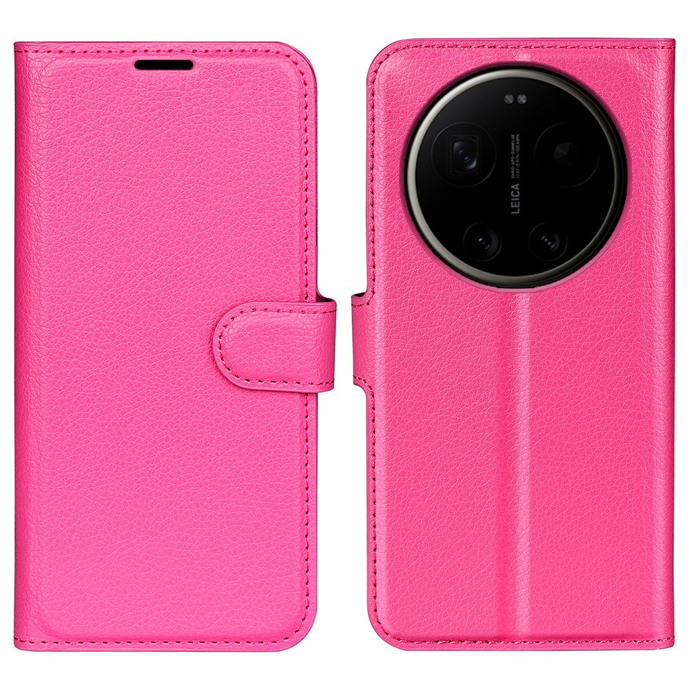 For Xiaomi 17 Ultra 5G Case Wallet Stand Litchi Texture Shockproof Leather Phone Cover