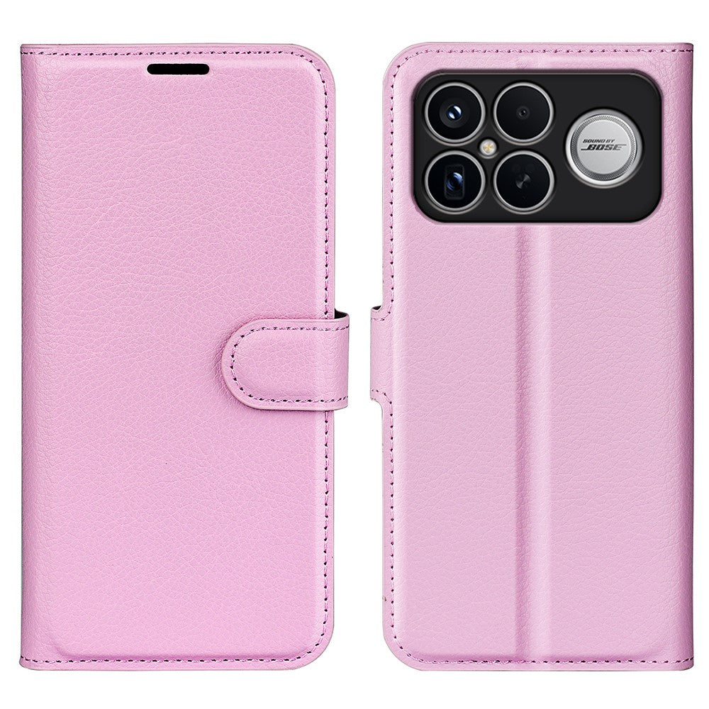 Phone Case for Xiaomi Redmi K90 Pro Max 5G  /  Poco F8 Ultra Wallet Stand Litchi Texture Shockproof Leather Phone Cover