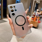 For Samsung Galaxy S26 Ultra Magnetic Case Soft-touch Matte TPU Phone Cover