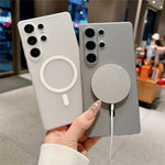 For Samsung Galaxy S26 Ultra Magnetic Case Soft-touch Matte TPU Phone Cover