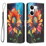 For Xiaomi Redmi Turbo 5 5G / Xiaomi Poco X8 Pro 5G Wallet Case Pattern Printing PU Leather Phone Cover with Lanyard
