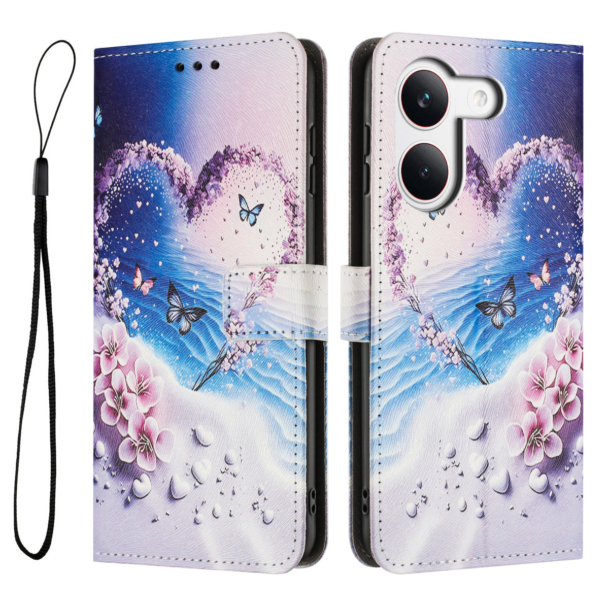 For Xiaomi Redmi Turbo 5 5G / Xiaomi Poco X8 Pro 5G Wallet Case Pattern Printing PU Leather Phone Cover with Lanyard