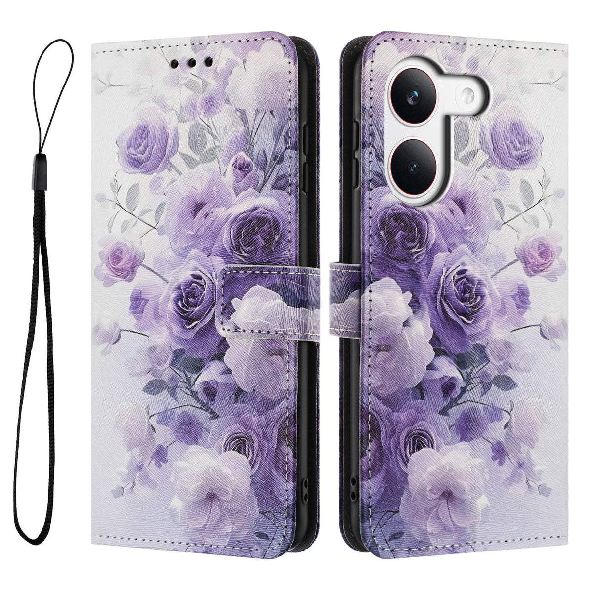 For Xiaomi Redmi Turbo 5 5G / Xiaomi Poco X8 Pro 5G Wallet Case Pattern Printing PU Leather Phone Cover with Lanyard