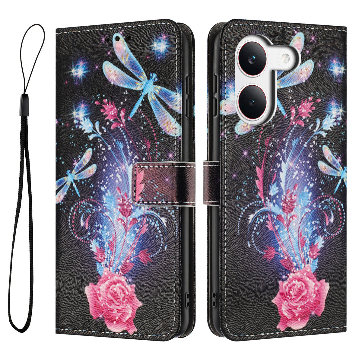 For Xiaomi Redmi Turbo 5 5G / Xiaomi Poco X8 Pro 5G Wallet Case Pattern Printing PU Leather Phone Cover with Lanyard