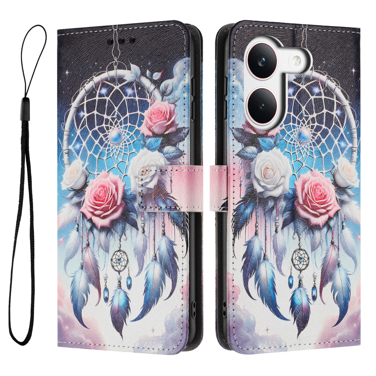 For Xiaomi Redmi Turbo 5 5G / Xiaomi Poco X8 Pro 5G Wallet Case Pattern Printing PU Leather Phone Cover with Lanyard