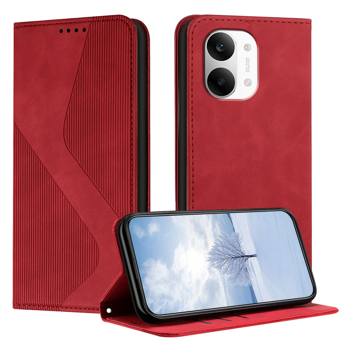 For Xiaomi Redmi Turbo 5 Max 5G / Xiaomi Poco X8 Pro Max 5G Phone Cover Skin-touch Feel Leather Wallet Case with Stand