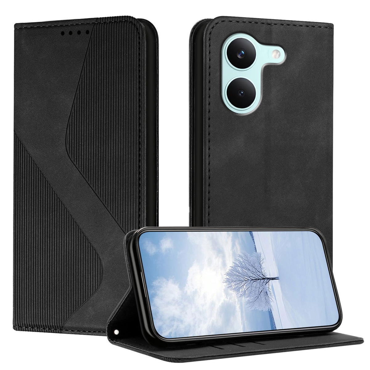 For Xiaomi Redmi Turbo 5 5G / Xiaomi Poco X8 Pro 5G Phone Cover Skin-touch Feel Leather Wallet Case with Stand