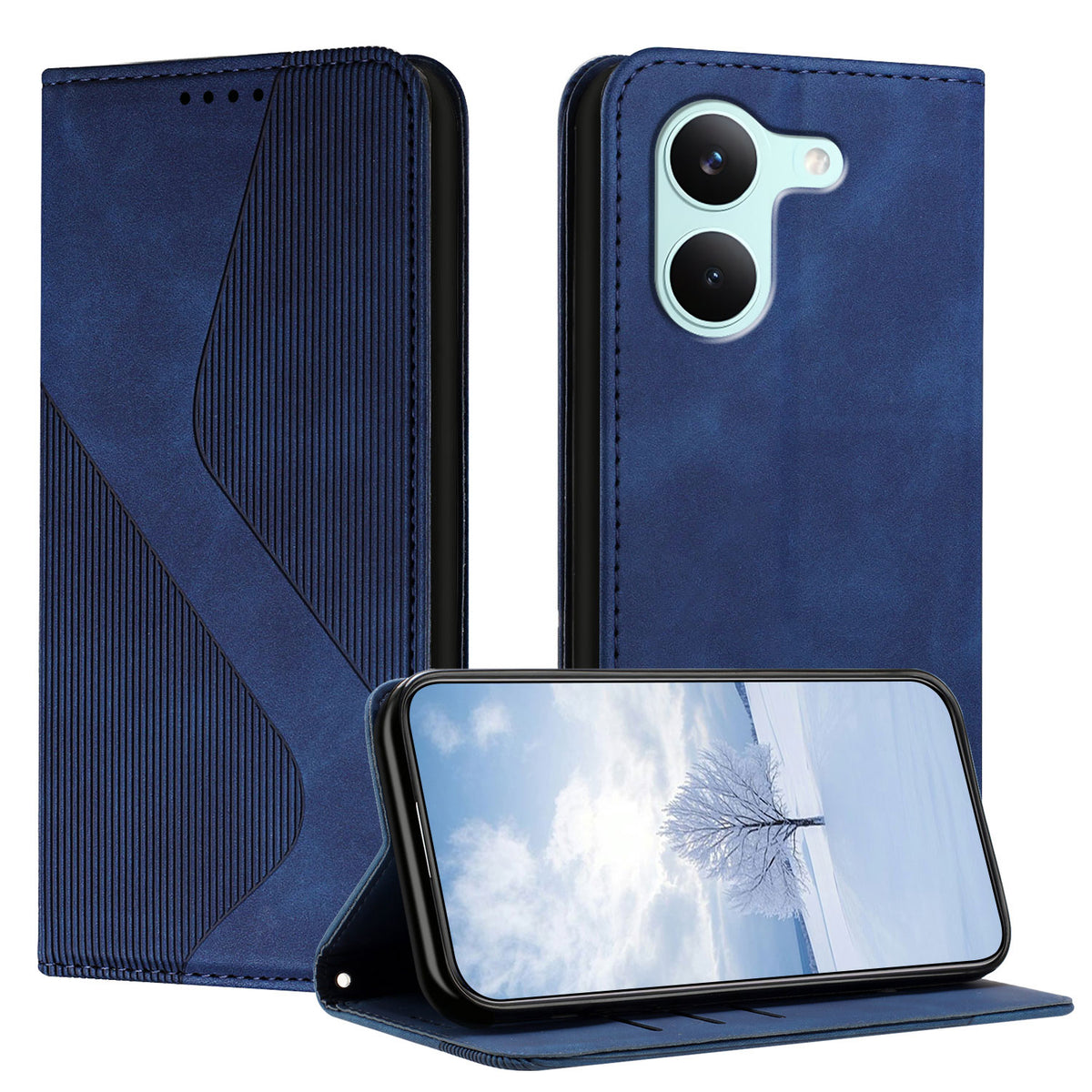 For Xiaomi Redmi Turbo 5 5G / Xiaomi Poco X8 Pro 5G Phone Cover Skin-touch Feel Leather Wallet Case with Stand